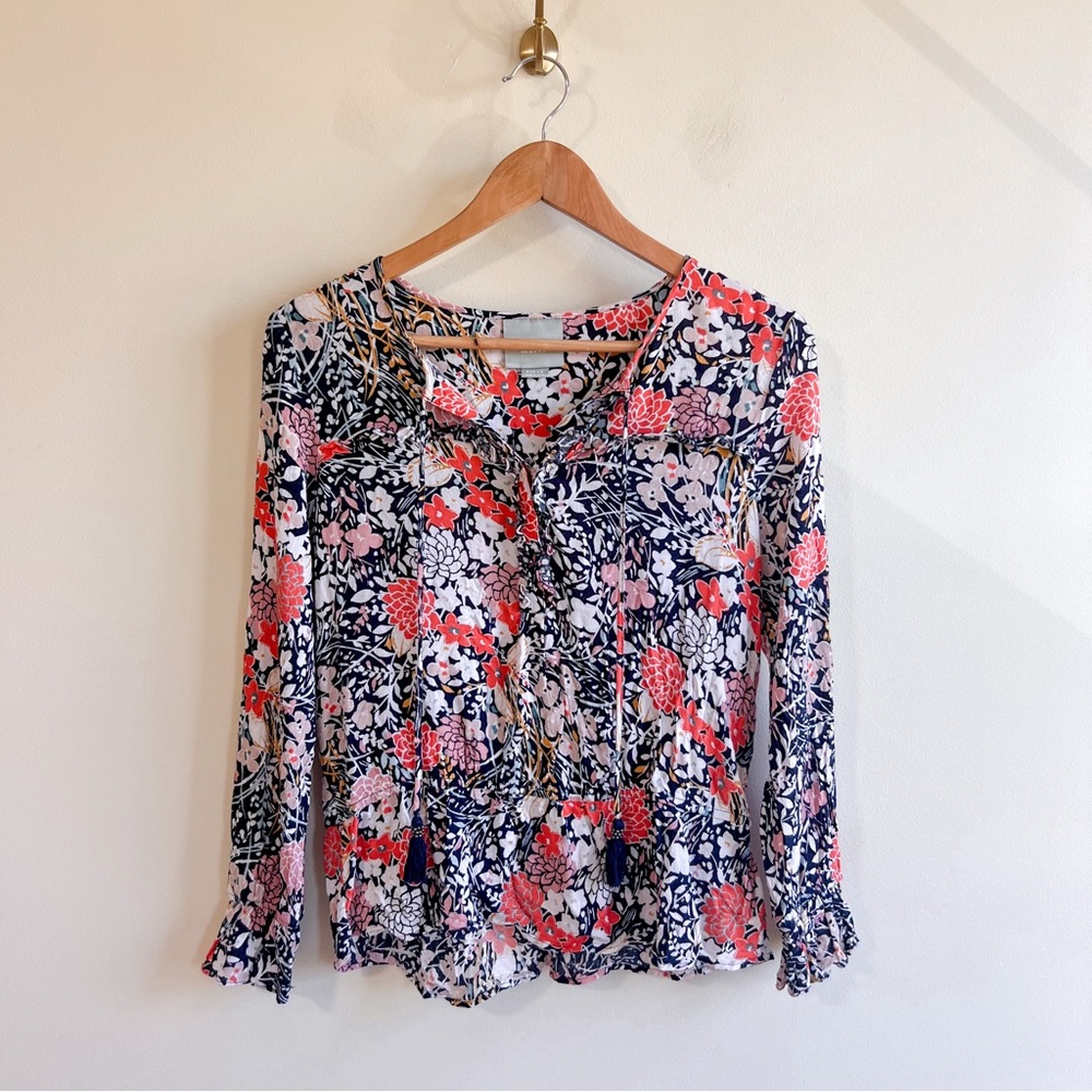 Anthropologie Maeve Floral Blouse